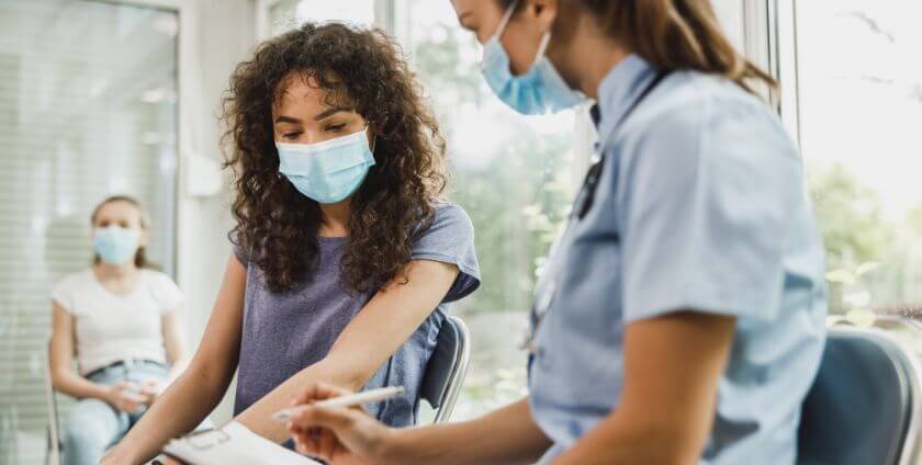 Woman with HPV 16